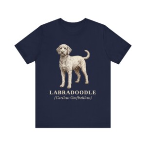Labradoodle Latin Shirt, Vintage Dog Sketch Tee, Dog Latin Gift