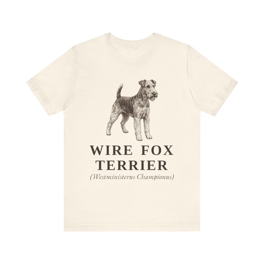Fox Terrier (Wire) Latin Shirt, Vintage Dog Sketch Tee, Dog Latin Gift Fox Terrier (Wire) Latin Shirt, Vintage Dog Sketch Tee, Dog Latin Gift