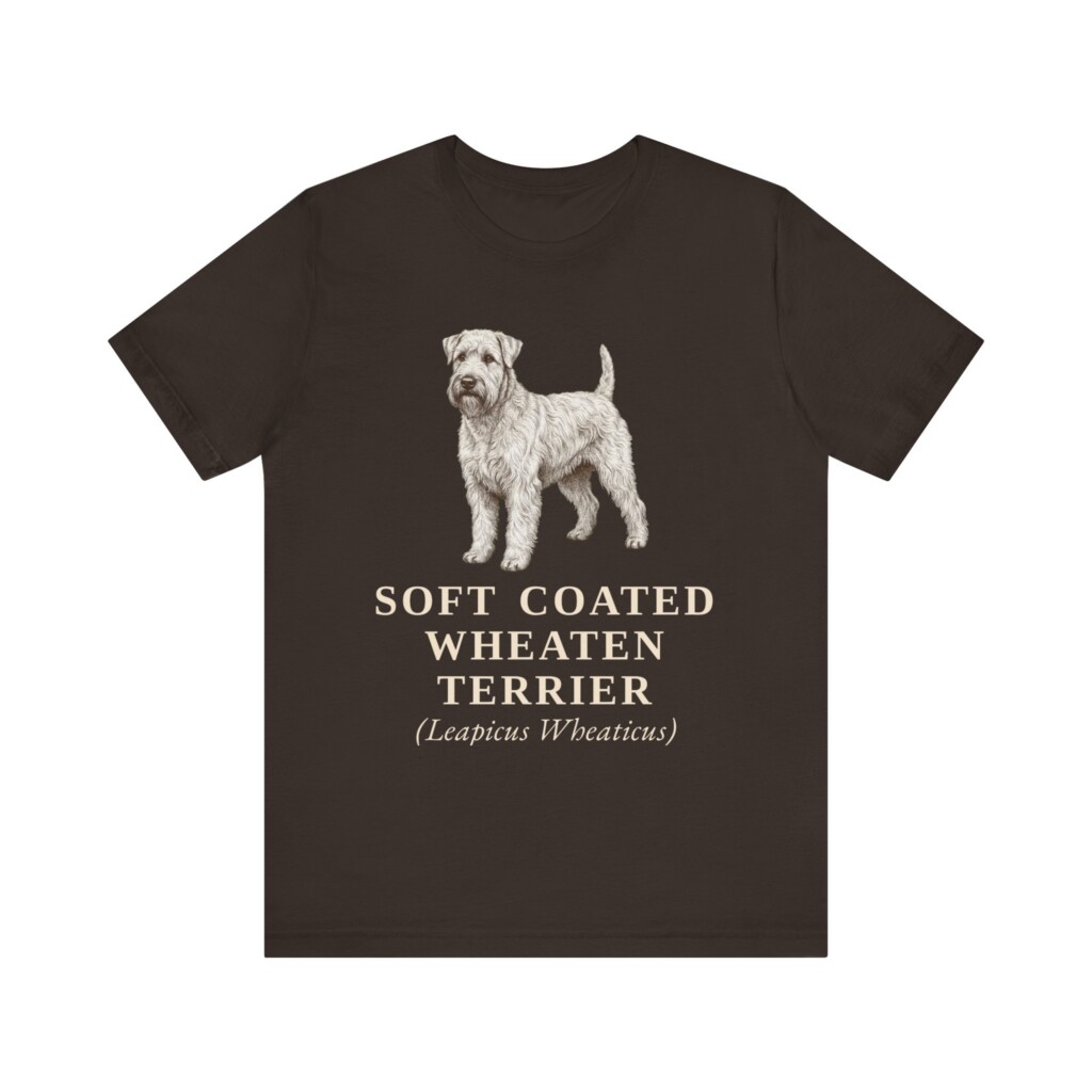 Soft Coated Wheaten Terrier Latin Shirt, Vintage Dog Sketch Tee, Dog Latin Gift