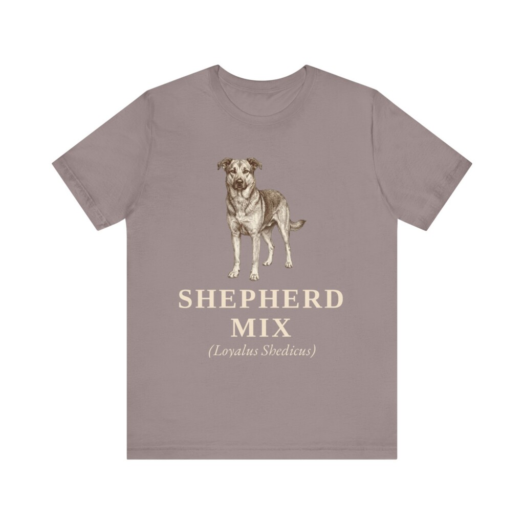 Shepherd Mix Latin Shirt, Vintage Dog Sketch Tee, Dog Latin Gift