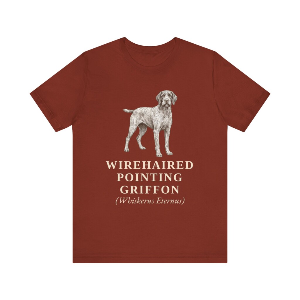 Wirehaired Pointing Griffon Latin Shirt, Vintage Dog Sketch Tee, Dog Latin Gift