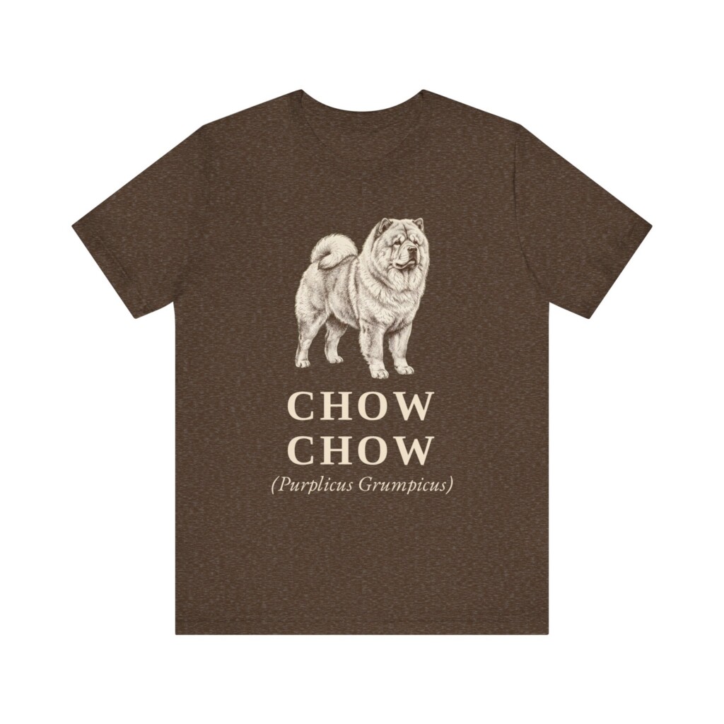 Chow Chow Latin Shirt, Vintage Dog Sketch Tee, Dog Latin Gift