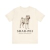 Shar-Pei Latin Shirt, Vintage Dog Sketch Tee, Dog Latin Gift