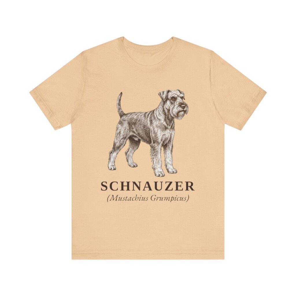 Standard Schnauzer Latin Shirt, Vintage Dog Sketch Tee, Dog Latin Gift Standard Schnauzer Latin Shirt, Vintage Dog Sketch Tee, Dog Latin Gift