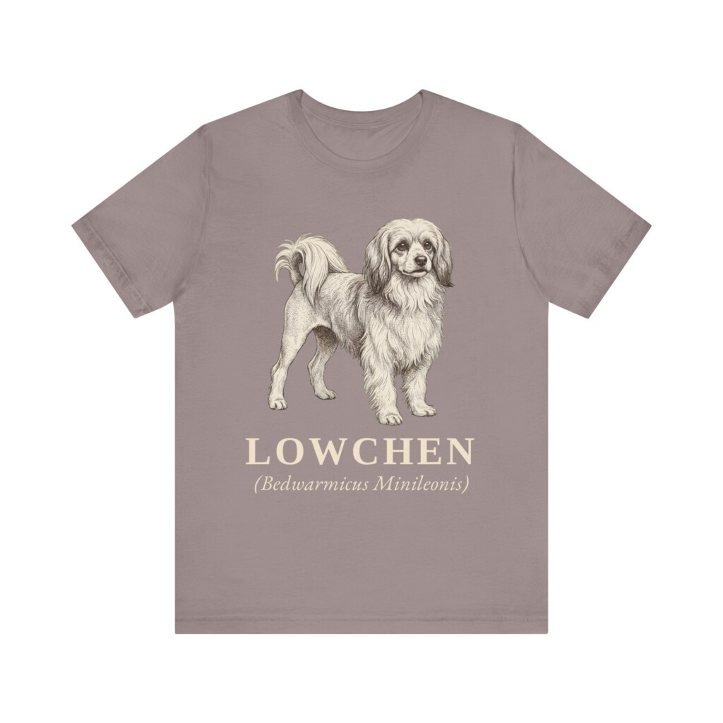 Lowchen Latin Shirt, Vintage Dog Sketch Tee, Dog Latin Gift