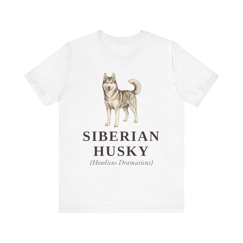 Siberian Husky Latin Shirt, Vintage Dog Sketch Tee, Dog Latin Gift Siberian Husky Latin Shirt, Vintage Dog Sketch Tee, Dog Latin Gift