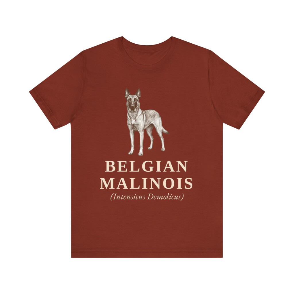 Belgian Malinois Latin Shirt, Vintage Dog Sketch Tee, Dog Latin Gift