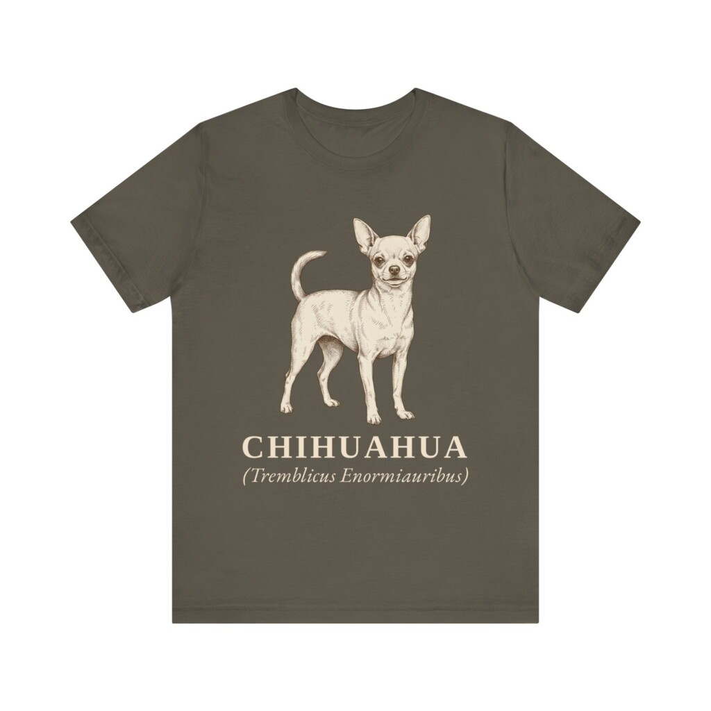 Chihuahua Latin Shirt, Vintage Dog Sketch Tee, Dog Latin Gift