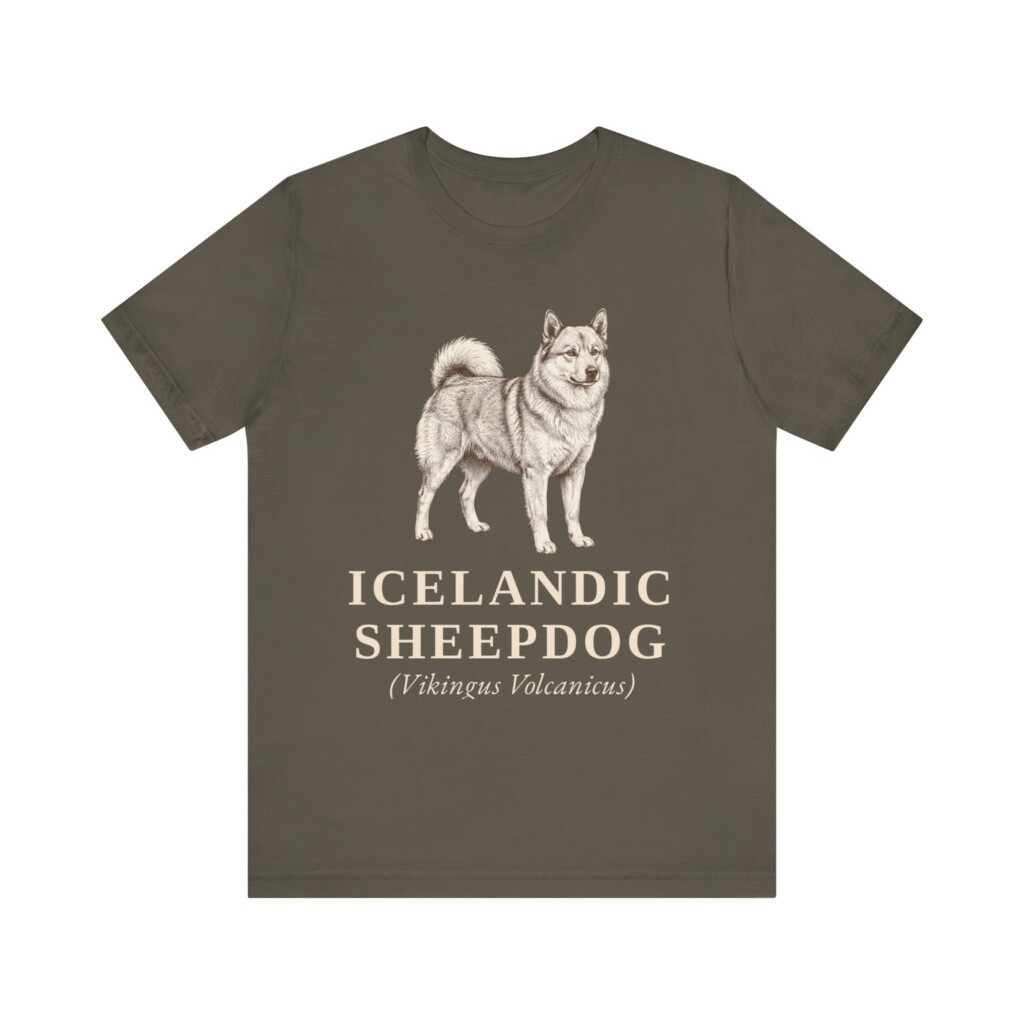 Icelandic Sheepdog Latin Shirt, Vintage Dog Sketch Tee, Dog Latin Gift Icelandic Sheepdog Latin Shirt, Vintage Dog Sketch Tee, Dog Latin Gift