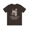 Kerry Blue Terrier Latin Shirt, Vintage Dog Sketch Tee, Dog Latin Gift