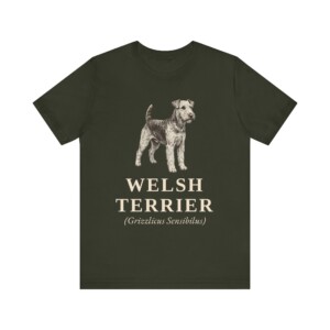 Welsh Terrier Latin Shirt, Vintage Dog Sketch Tee, Dog Latin Gift Welsh Terrier Latin Shirt, Vintage Dog Sketch Tee, Dog Latin Gift