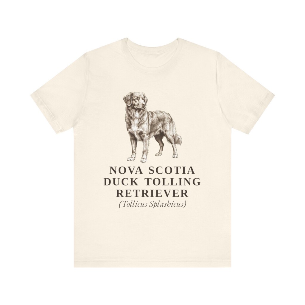 Nova Scotia Duck Tolling Retriever Latin Shirt, Vintage Dog Sketch Tee, Dog Latin Gift