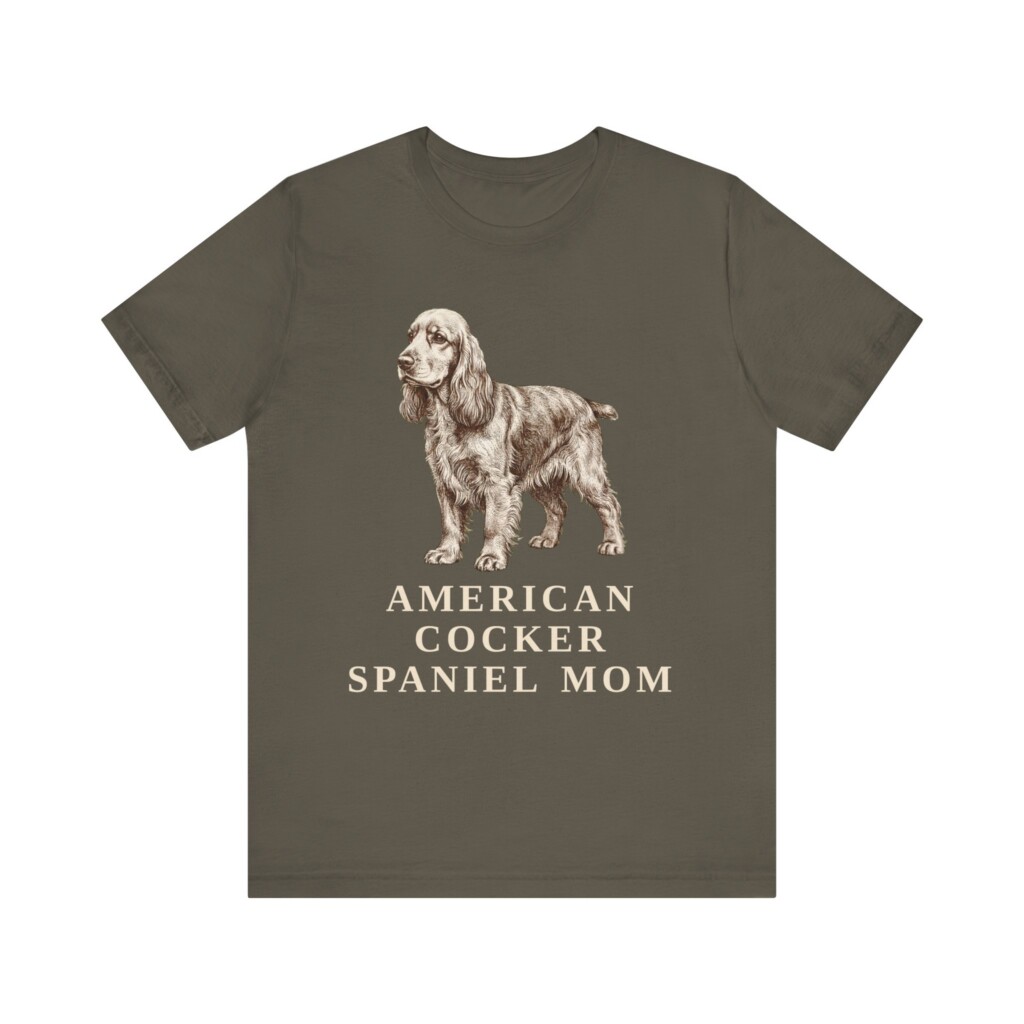 Cocker Spaniel Mom Shirt, Vintage Dog Sketch Tee, Dog Mom Gift