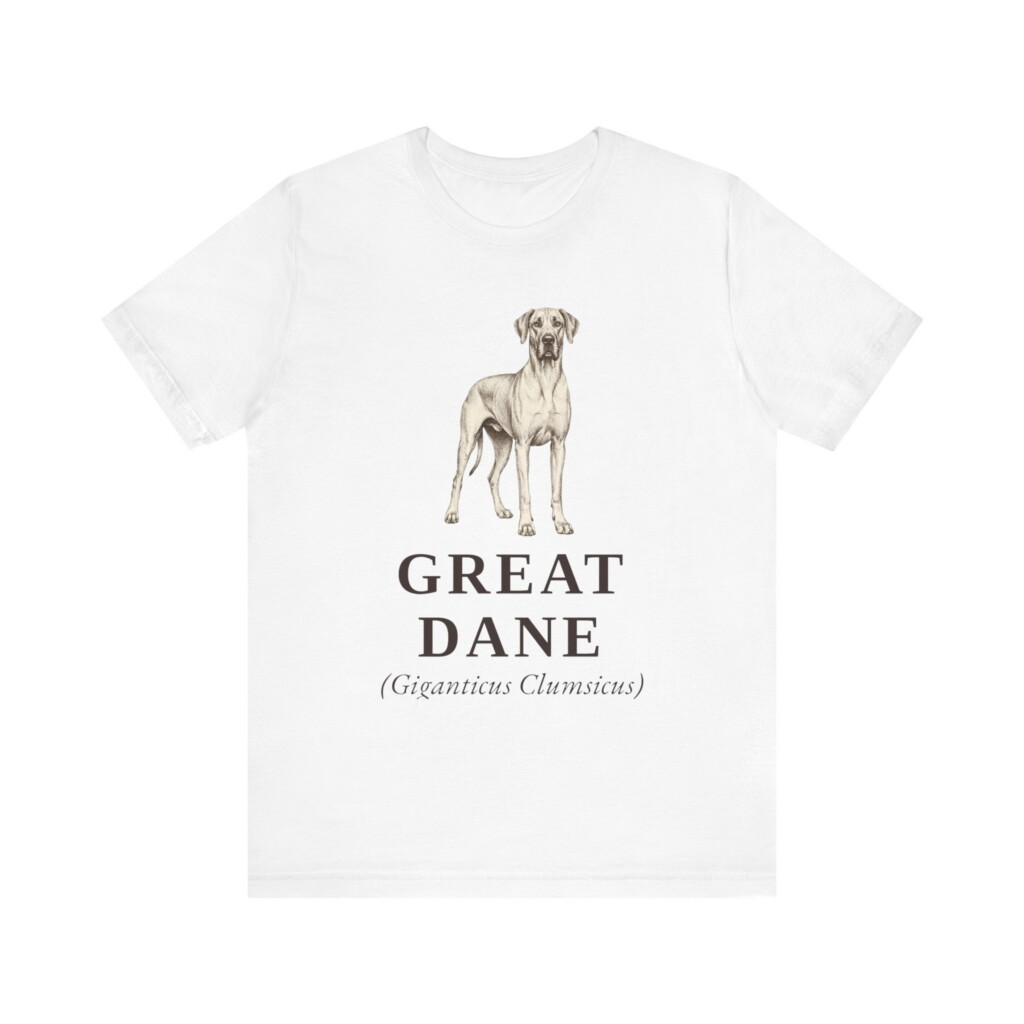 Great Dane Latin Shirt, Vintage Dog Sketch Tee, Dog Latin Gift