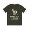 Airedale Terrier Latin Shirt, Vintage Dog Sketch Tee, Dog Latin Gift