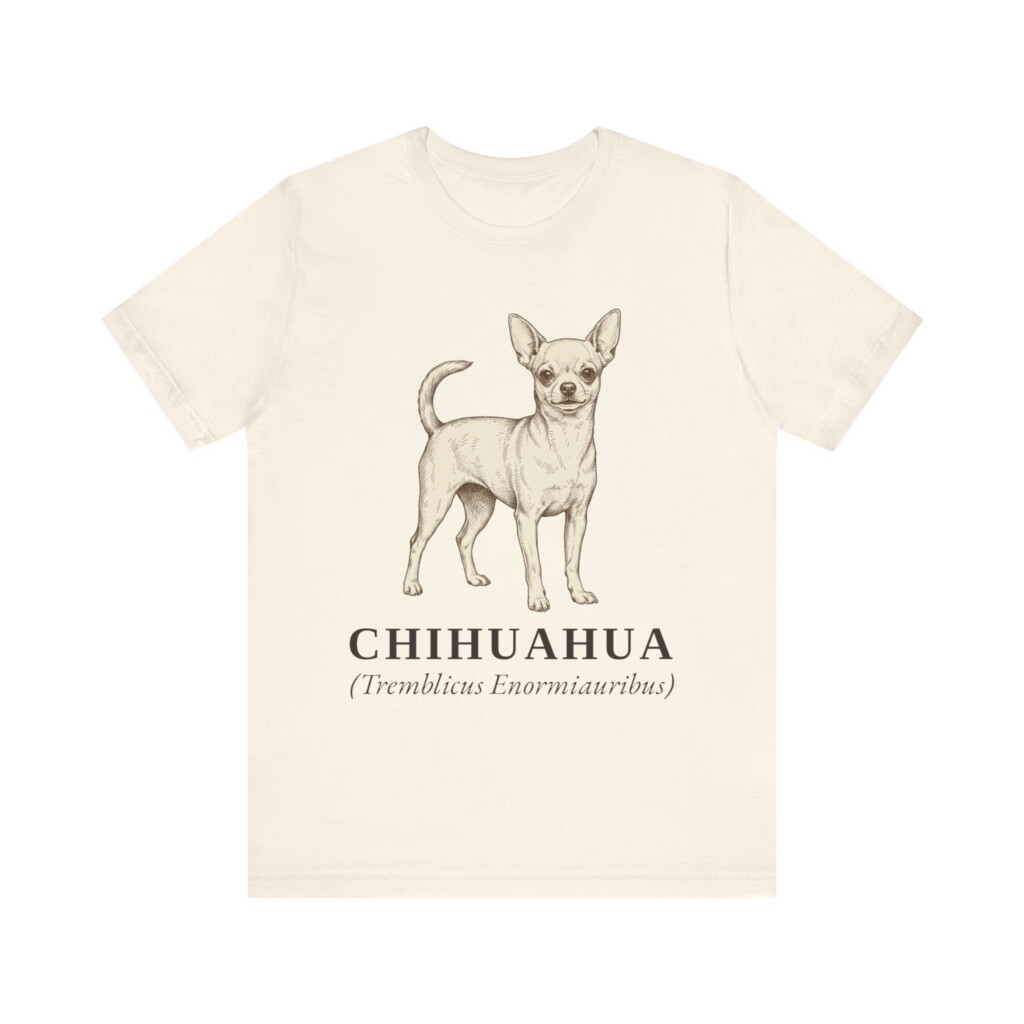 Chihuahua Latin Shirt, Vintage Dog Sketch Tee, Dog Latin Gift