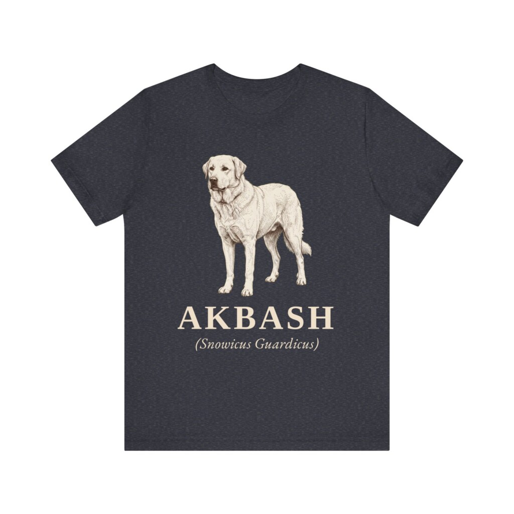Akbash Latin Shirt, Vintage Dog Sketch Tee, Dog Latin Gift