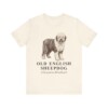 Old English Sheepdog Latin Shirt, Vintage Dog Sketch Tee, Dog Latin Gift