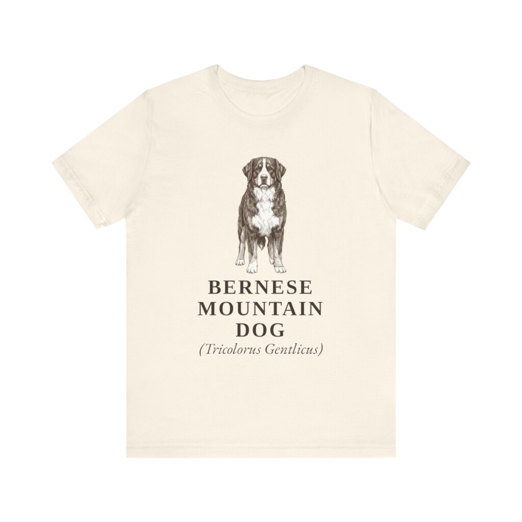 Bernese Mountain Dog Latin Shirt, Vintage Dog Sketch Tee, Dog Latin Gift
