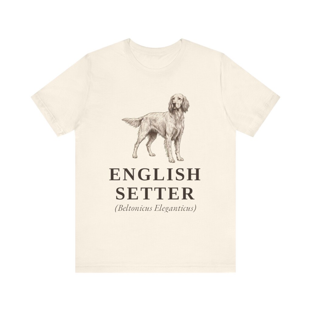 English Setter Latin Shirt, Vintage Dog Sketch Tee, Dog Latin Gift English Setter Latin Shirt, Vintage Dog Sketch Tee, Dog Latin Gift