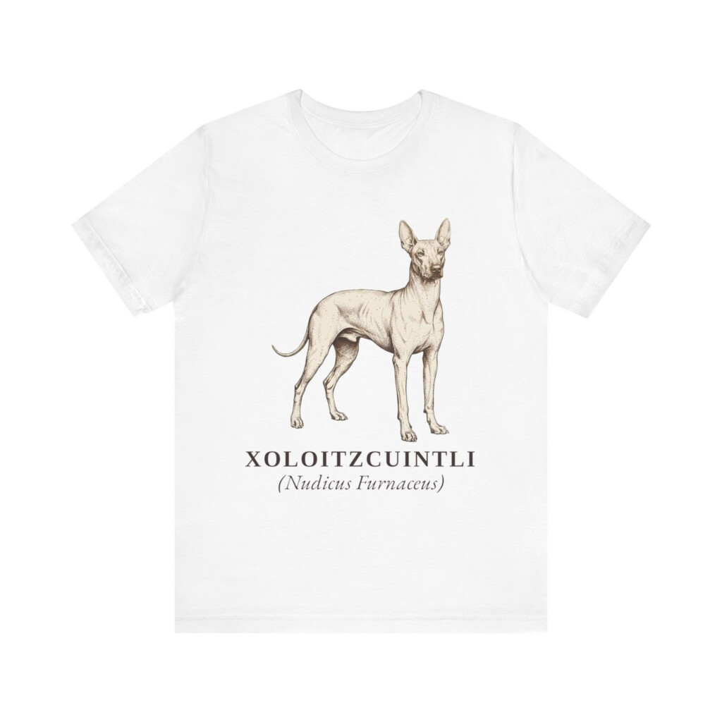 Xoloitzcuintli Latin Shirt, Vintage Dog Sketch Tee, Dog Latin Gift Xoloitzcuintli Latin Shirt, Vintage Dog Sketch Tee, Dog Latin Gift