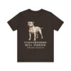 Staffordshire Bull Terrier Latin Shirt, Vintage Dog Sketch Tee, Dog Latin Gift