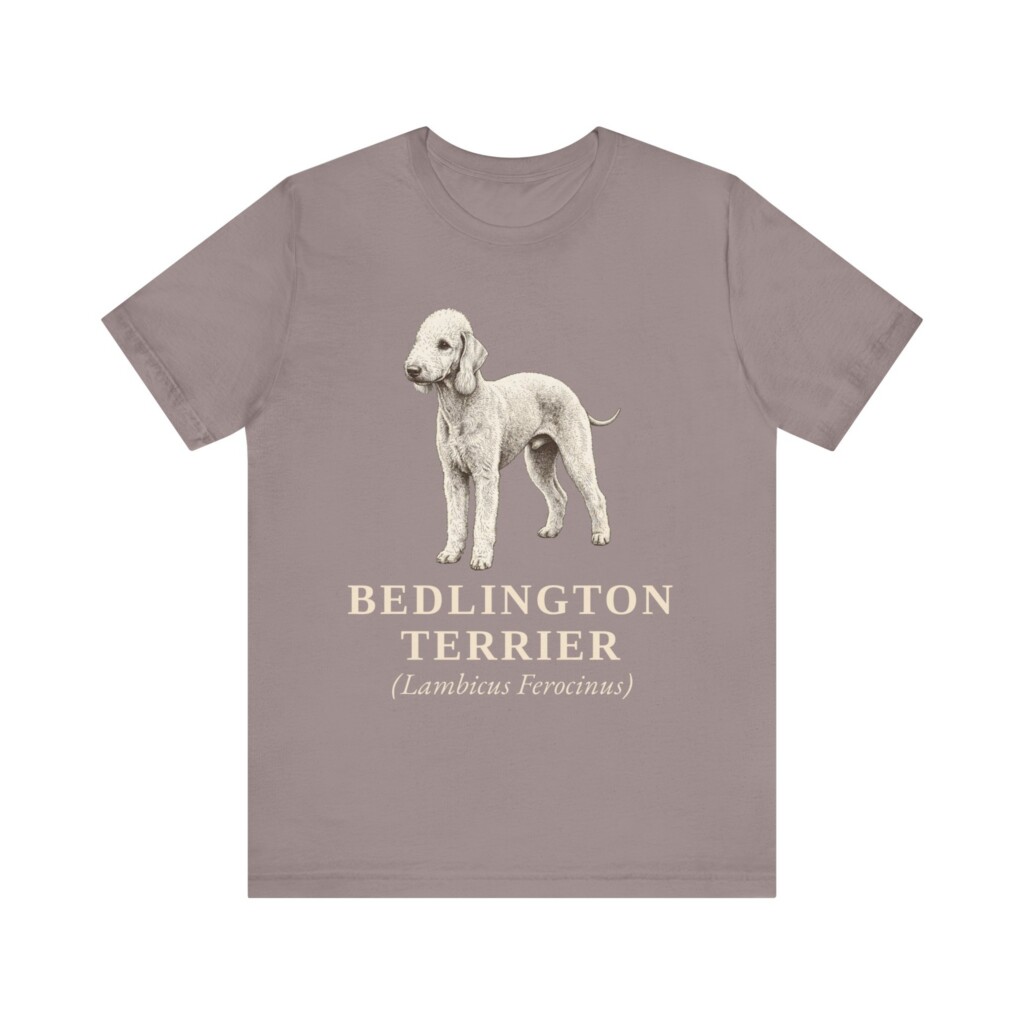Bedlington Terrier Latin Shirt, Vintage Dog Sketch Tee, Dog Latin Gift Bedlington Terrier Latin Shirt, Vintage Dog Sketch Tee, Dog Latin Gift