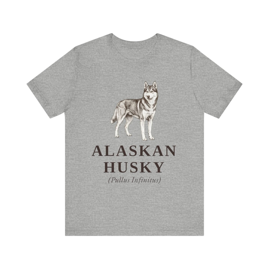 Alaskan Husky Latin Shirt, Vintage Dog Sketch Tee, Dog Latin Gift Alaskan Husky Latin Shirt, Vintage Dog Sketch Tee, Dog Latin Gift