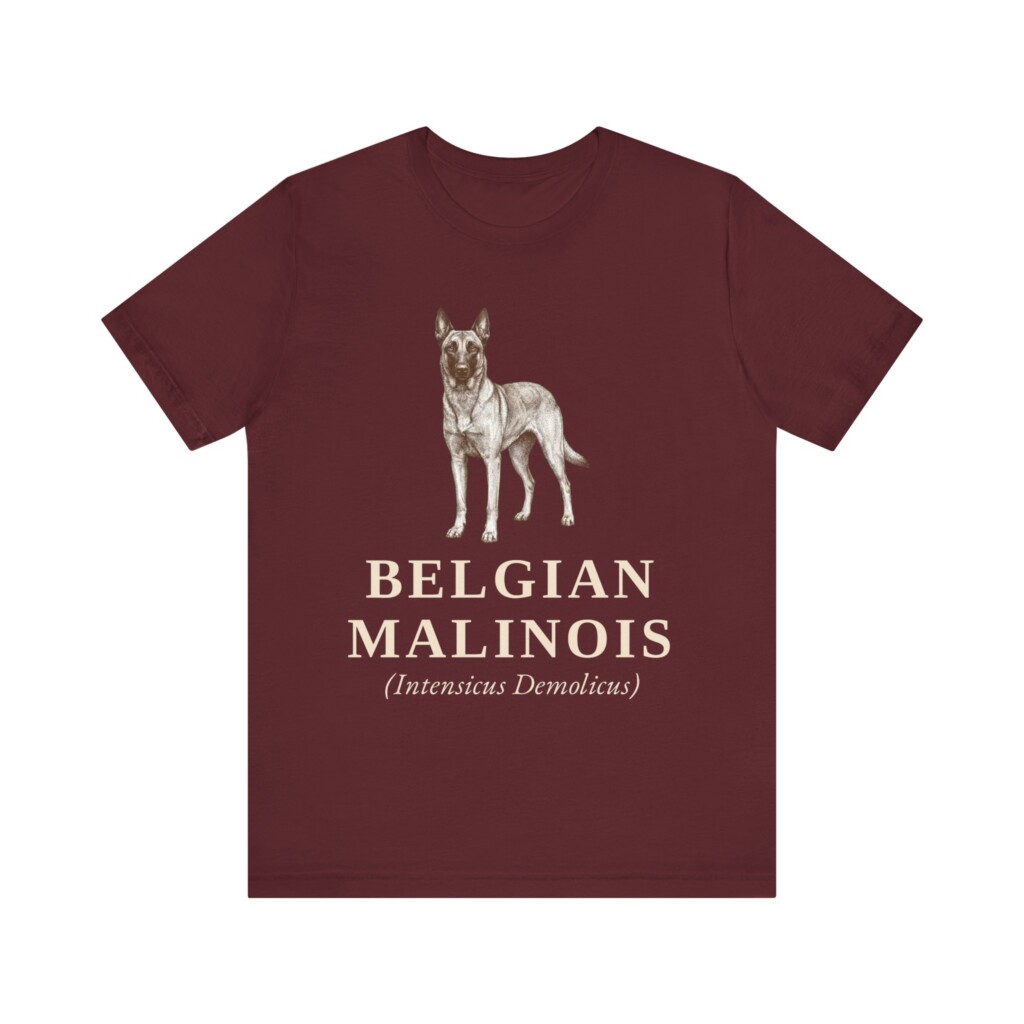 Belgian Malinois Latin Shirt, Vintage Dog Sketch Tee, Dog Latin Gift