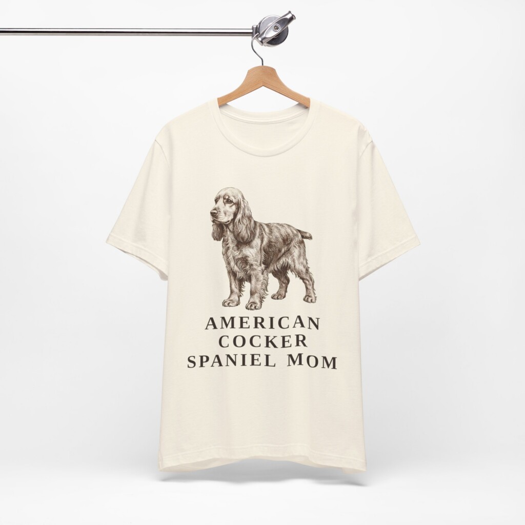 Cocker Spaniel Mom Shirt, Vintage Dog Sketch Tee, Dog Mom Gift