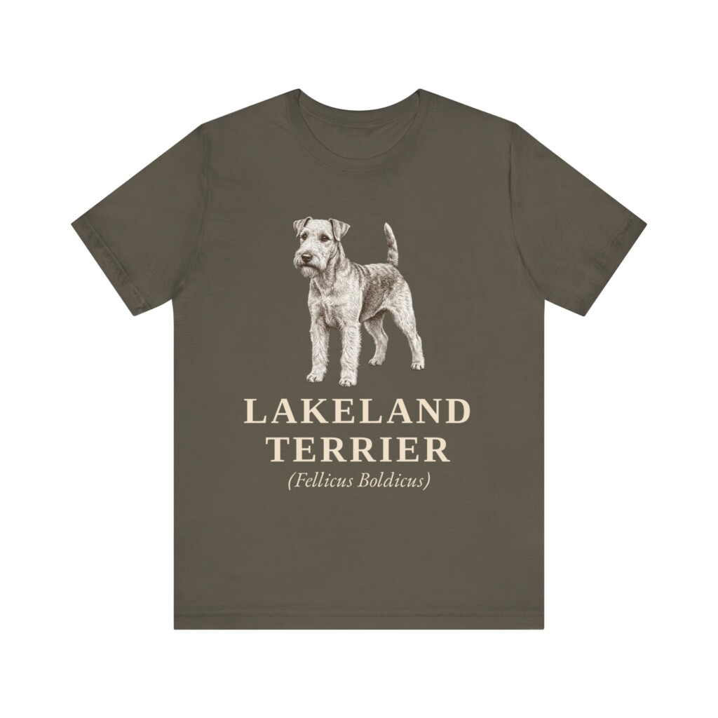Lakeland Terrier Latin Shirt, Vintage Dog Sketch Tee, Dog Latin Gift