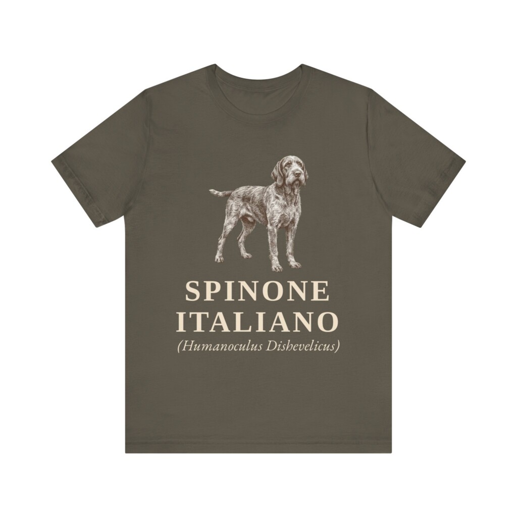 Spinone Italiano Latin Shirt, Vintage Dog Sketch Tee, Dog Latin Gift