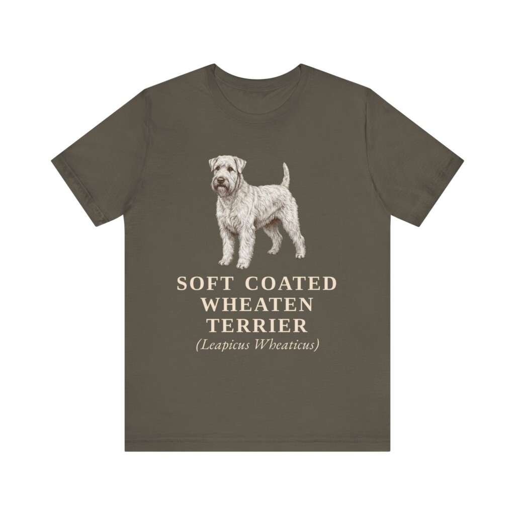 Soft Coated Wheaten Terrier Latin Shirt, Vintage Dog Sketch Tee, Dog Latin Gift