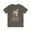 Polish Lowland Sheepdog Latin Shirt, Vintage Dog Sketch Tee, Dog Latin Gift