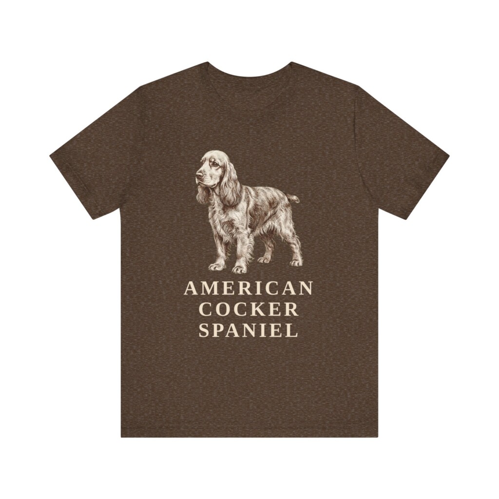 Cocker Spaniel Lover Shirt, Vintage Dog Sketch Tee, Dog Lover Gift