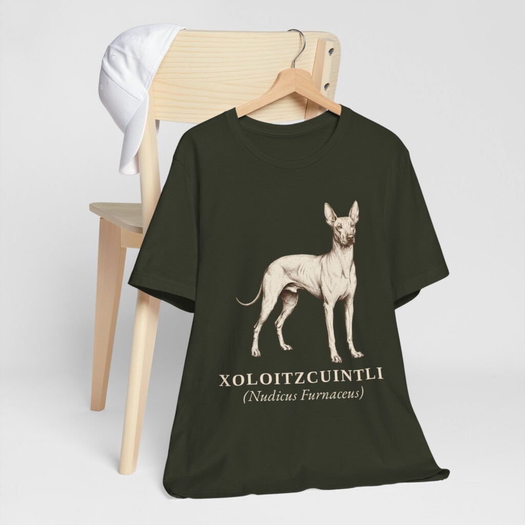 Xoloitzcuintli Latin Shirt, Vintage Dog Sketch Tee, Dog Latin Gift Xoloitzcuintli Latin Shirt, Vintage Dog Sketch Tee, Dog Latin Gift