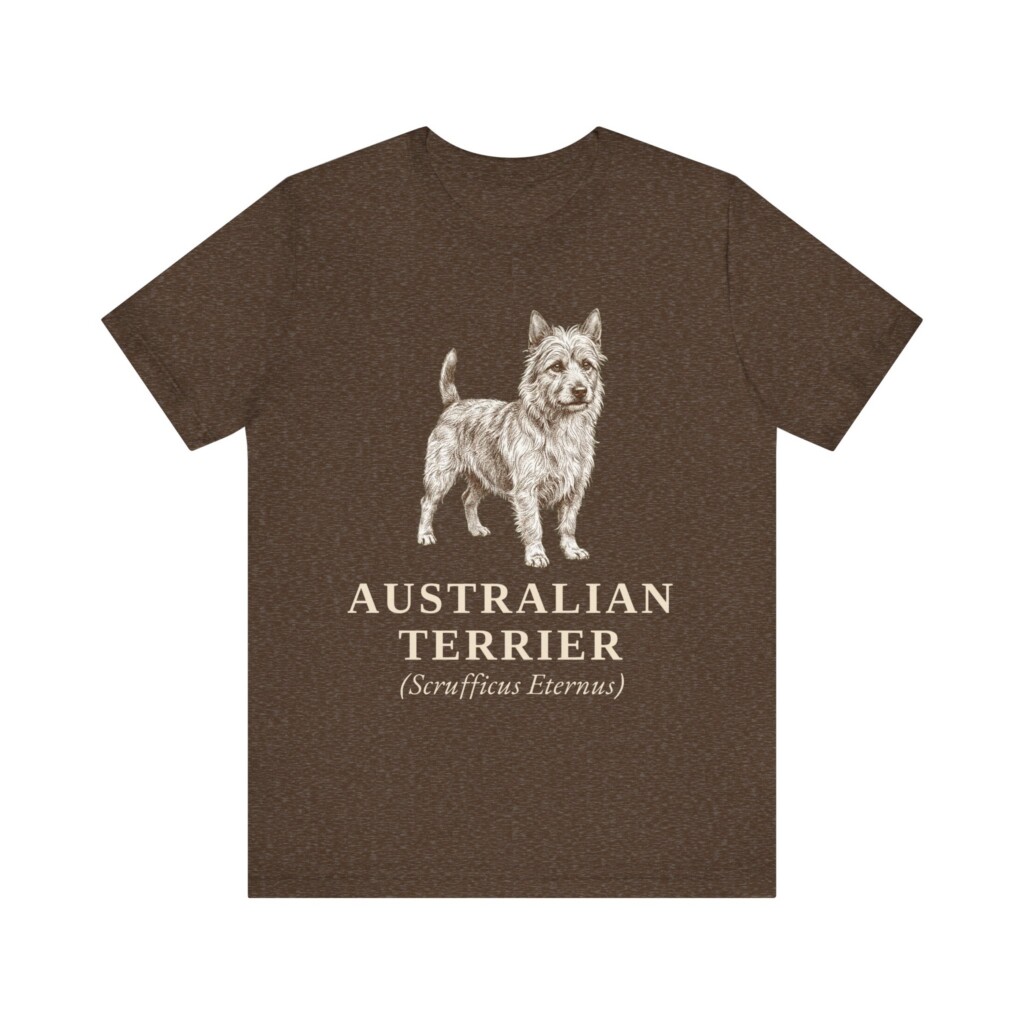 Australian Terrier Latin Shirt, Vintage Dog Sketch Tee, Dog Latin Gift