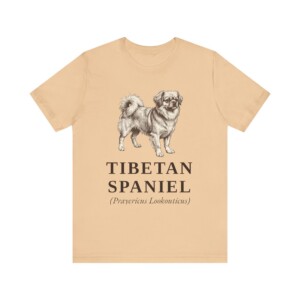Tibetan Spaniel Latin Shirt, Vintage Dog Sketch Tee, Dog Latin Gift