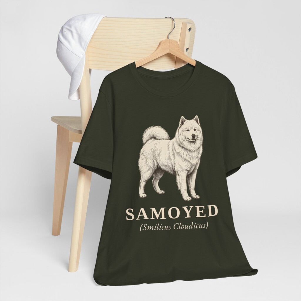 Samoyed Latin Shirt, Vintage Dog Sketch Tee, Dog Latin Gift