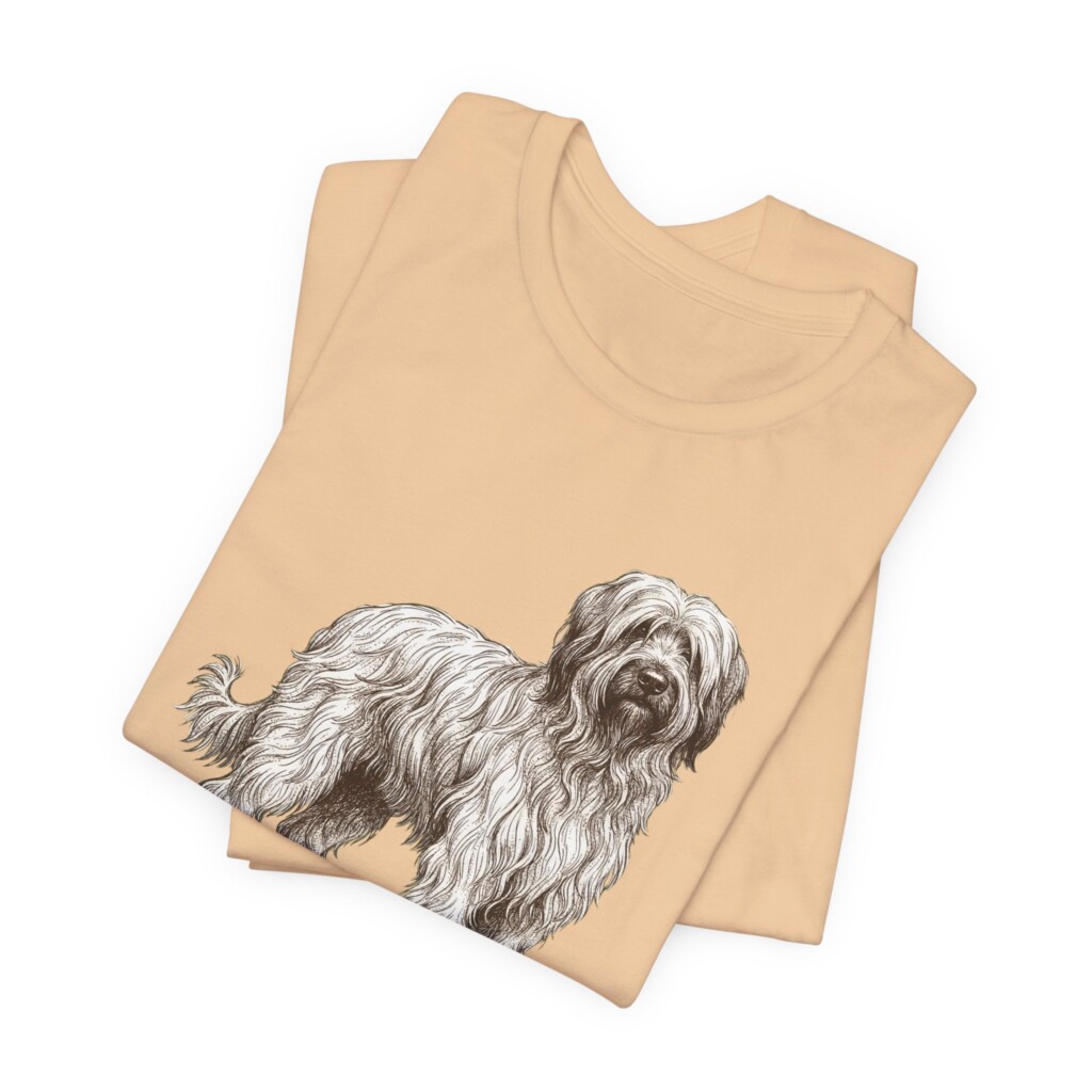 Briard Latin Shirt, Vintage Dog Sketch Tee, Dog Latin Gift