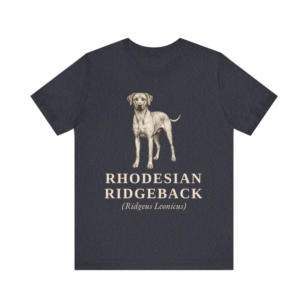 Rhodesian Ridgeback Latin Shirt, Vintage Dog Sketch Tee, Dog Latin Gift