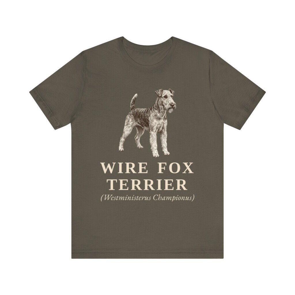 Fox Terrier (Wire) Latin Shirt, Vintage Dog Sketch Tee, Dog Latin Gift Fox Terrier (Wire) Latin Shirt, Vintage Dog Sketch Tee, Dog Latin Gift