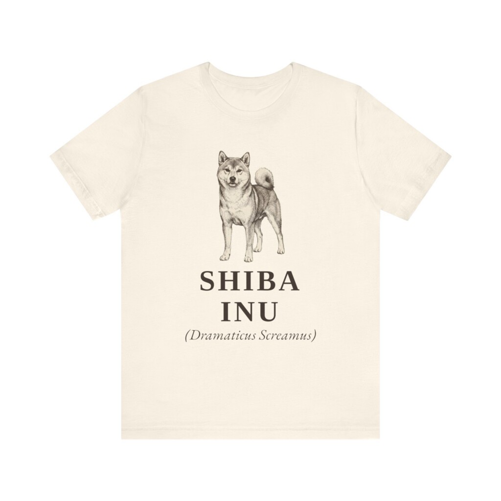 Shiba Inu Latin Shirt, Vintage Dog Sketch Tee, Dog Latin Gift