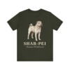 Shar-Pei Latin Shirt, Vintage Dog Sketch Tee, Dog Latin Gift