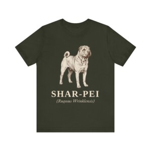 Shar-Pei Latin Shirt, Vintage Dog Sketch Tee, Dog Latin Gift