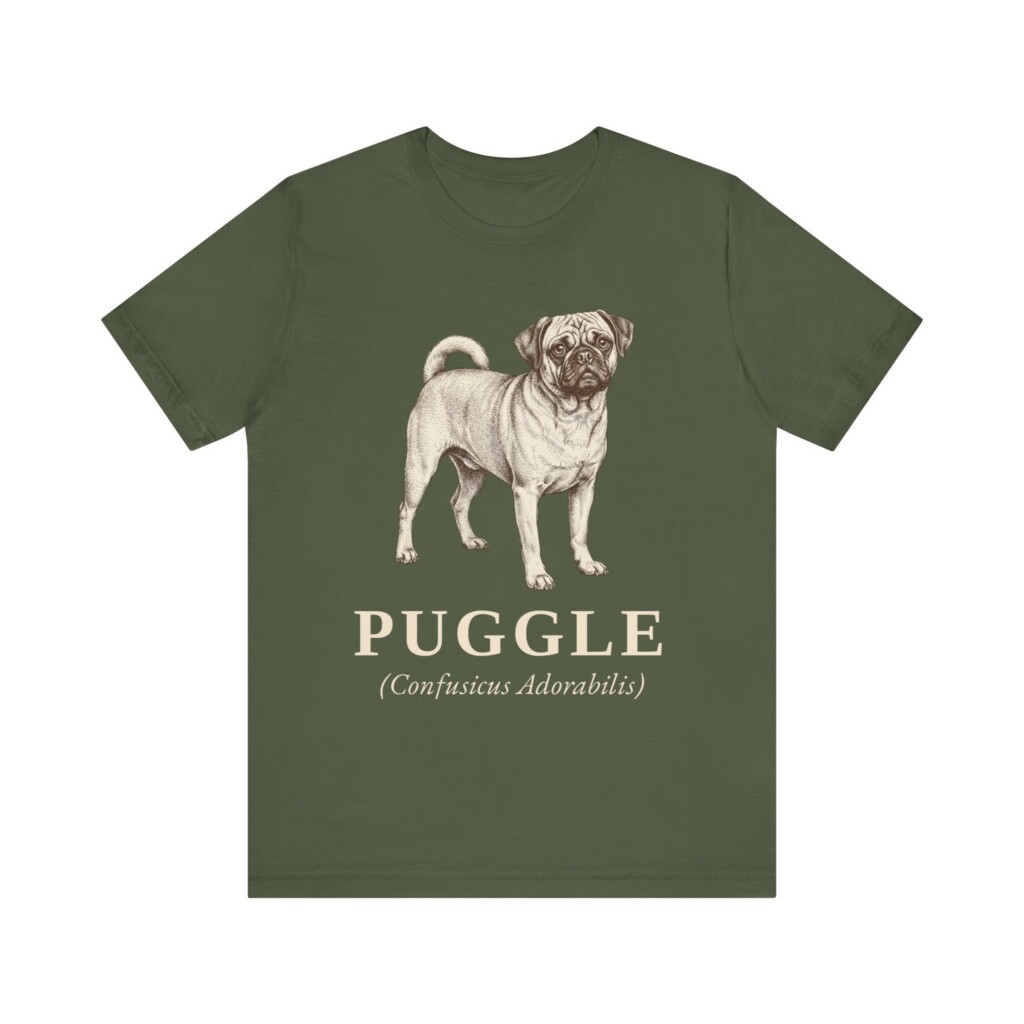 Puggle Latin Shirt, Vintage Dog Sketch Tee, Dog Latin Gift Puggle Latin Shirt, Vintage Dog Sketch Tee, Dog Latin Gift