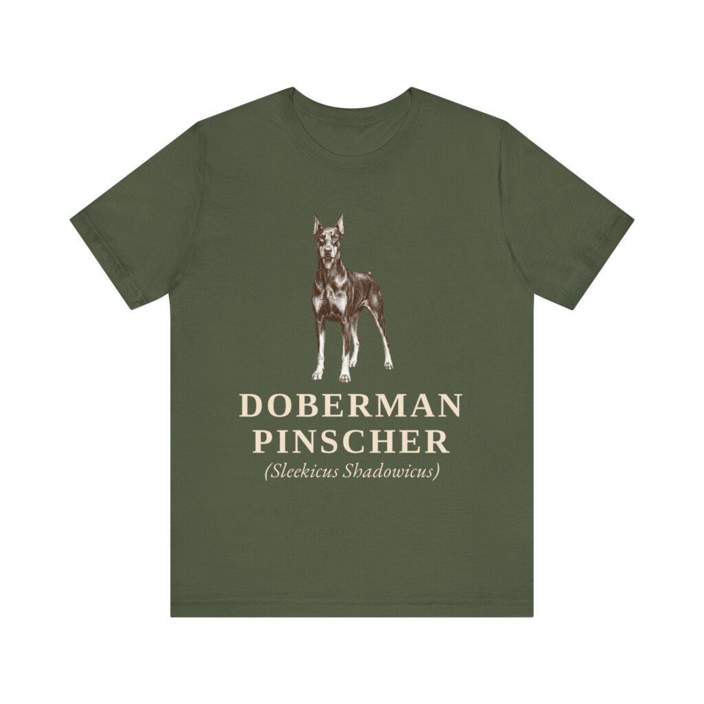 Doberman Pinscher Latin Shirt, Vintage Dog Sketch Tee, Dog Latin Gift Doberman Pinscher Latin Shirt, Vintage Dog Sketch Tee, Dog Latin Gift