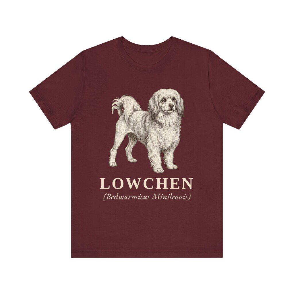 Lowchen Latin Shirt, Vintage Dog Sketch Tee, Dog Latin Gift