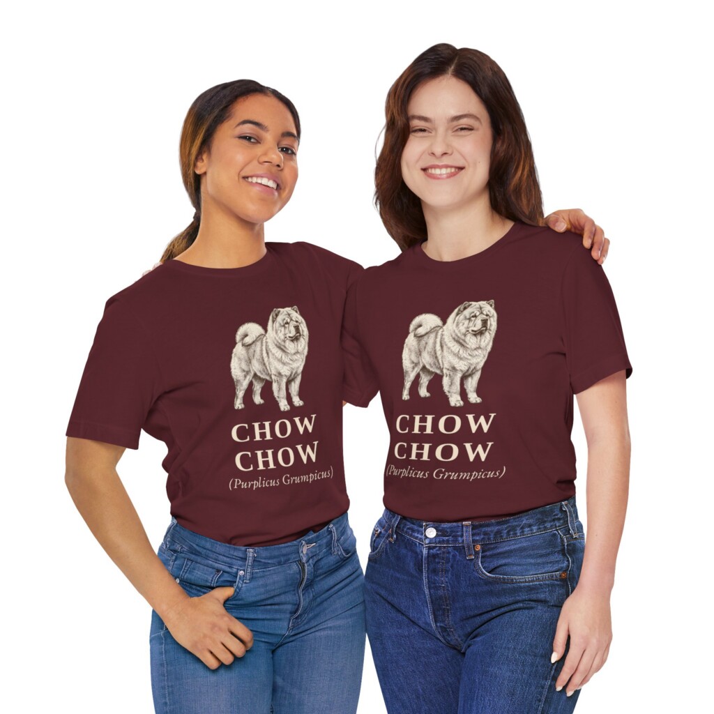 Chow Chow Latin Shirt, Vintage Dog Sketch Tee, Dog Latin Gift