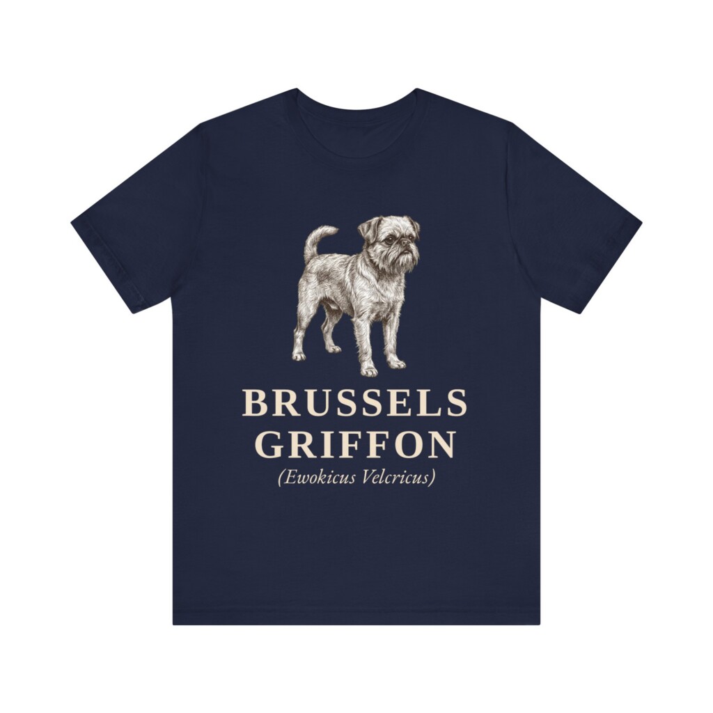 Brussels Griffon Latin Shirt, Vintage Dog Sketch Tee, Dog Latin Gift
